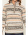 Image #3 - Cinch Women's Striped Print Polar Fleece Snap Pullover, Purple, hi-res