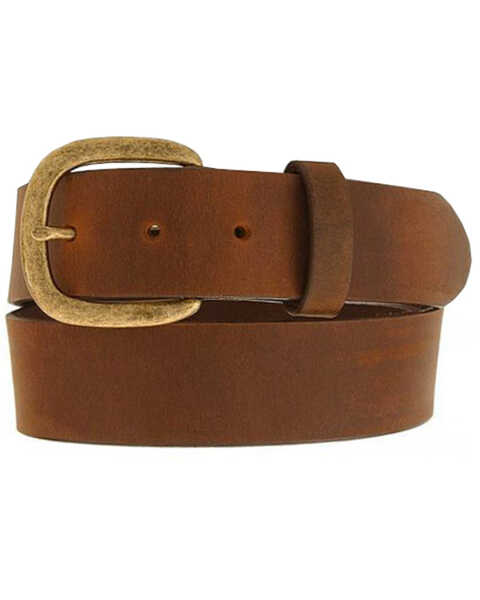 Image #1 - Justin Men's Leather Work Belt, Bark, hi-res