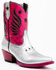 Image #1 - Idyllwind Women's Metallic Star Inlay Roadie Western Booties - Round Toe, Pink, hi-res
