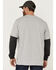 Hawx Men's Layered Pocket Light Gray Long Sleeve Work T-Shirt , Light Grey, hi-res