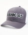 Image #1 - RANK 45® Men's Embroidered Logo Mesh-Back Ball Cap, Grey, hi-res