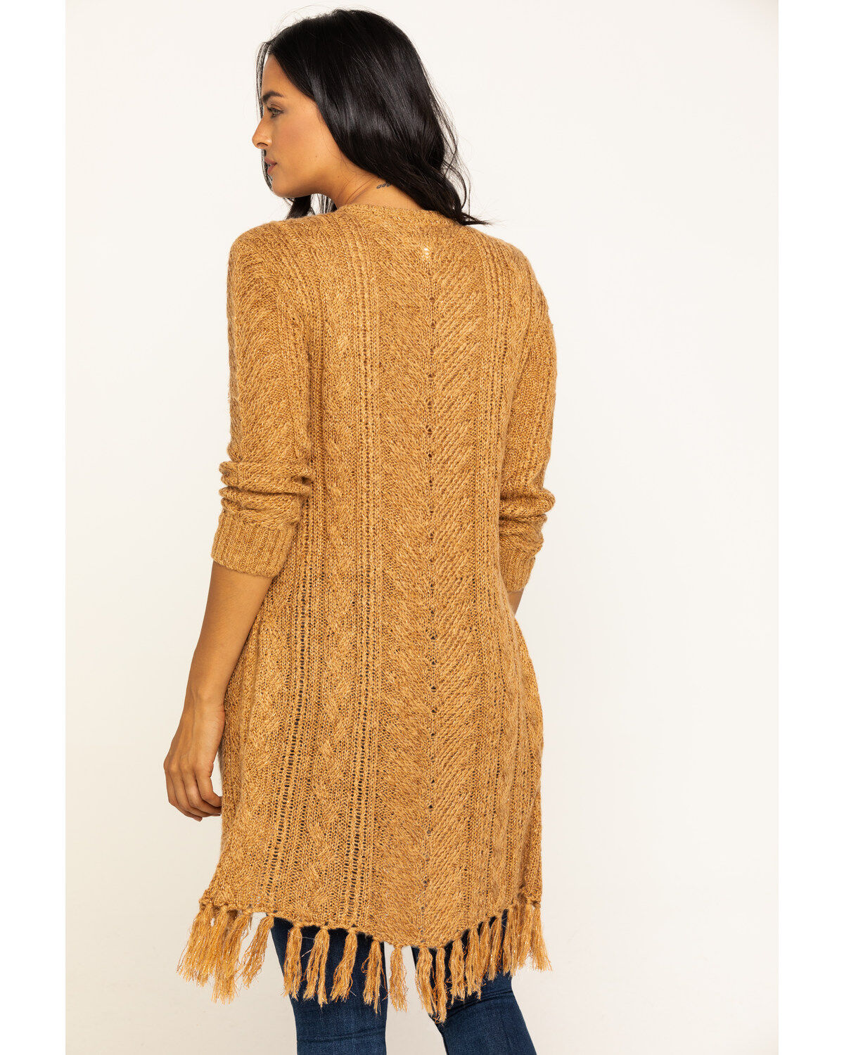 fringe wrap sweater
