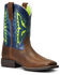 Image #1 - Ariat Boys' Koel VentTEK Western Boots - Broad Square Toe, Brown, hi-res
