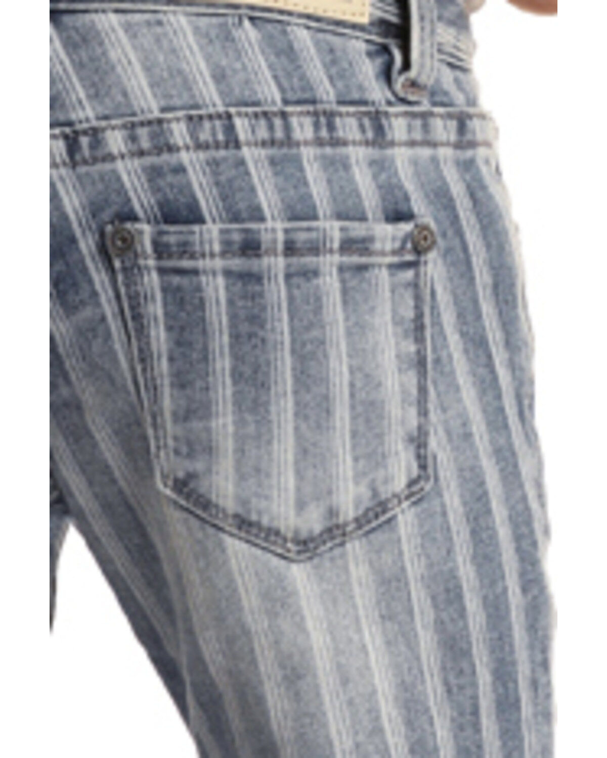 Image #4 - Rock & Roll Denim Girls' Striped Trouser Jeans, , hi-res