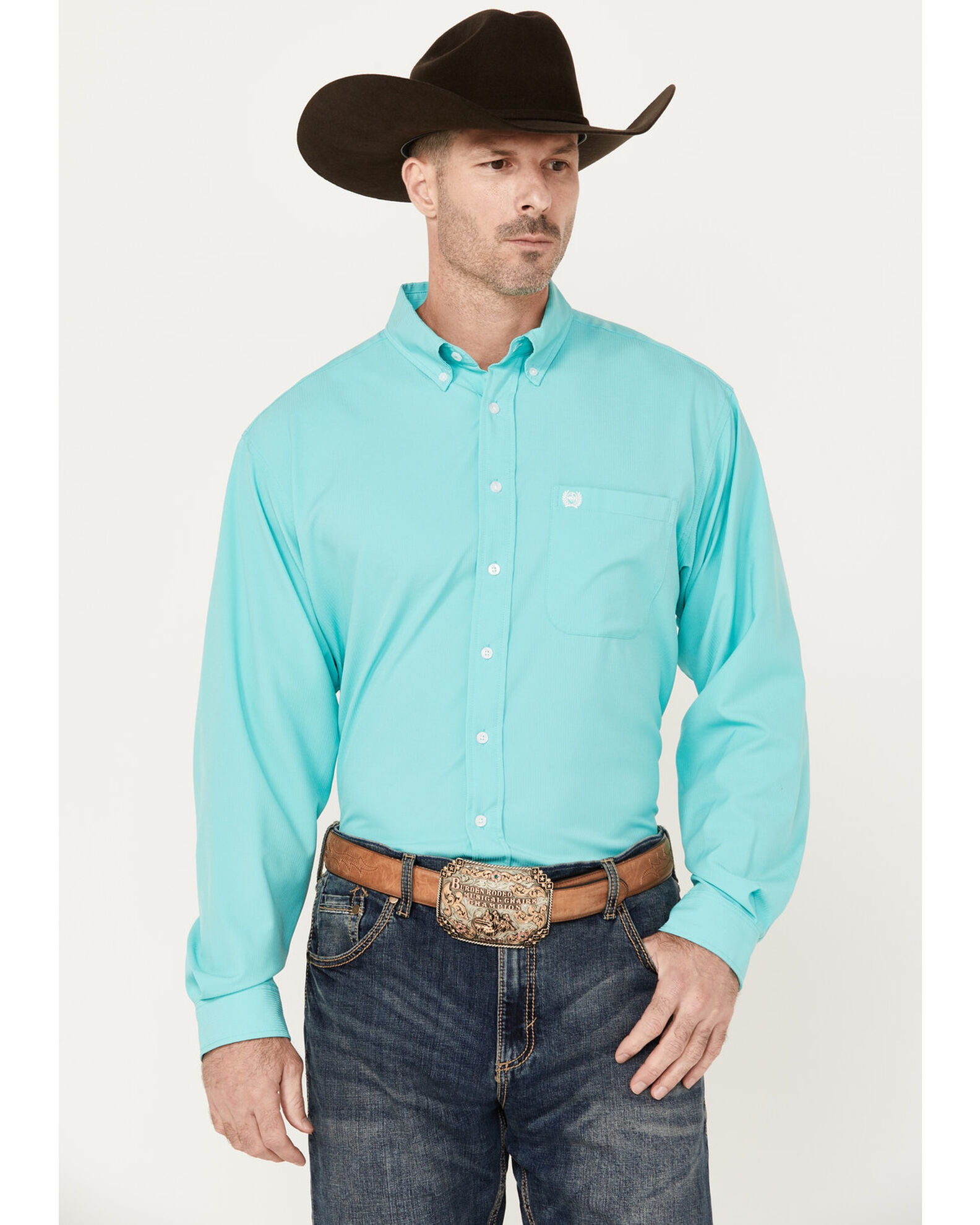 Cinch Men's ARENAFLEX Solid Long Sleeve Button-Down Western Shirt