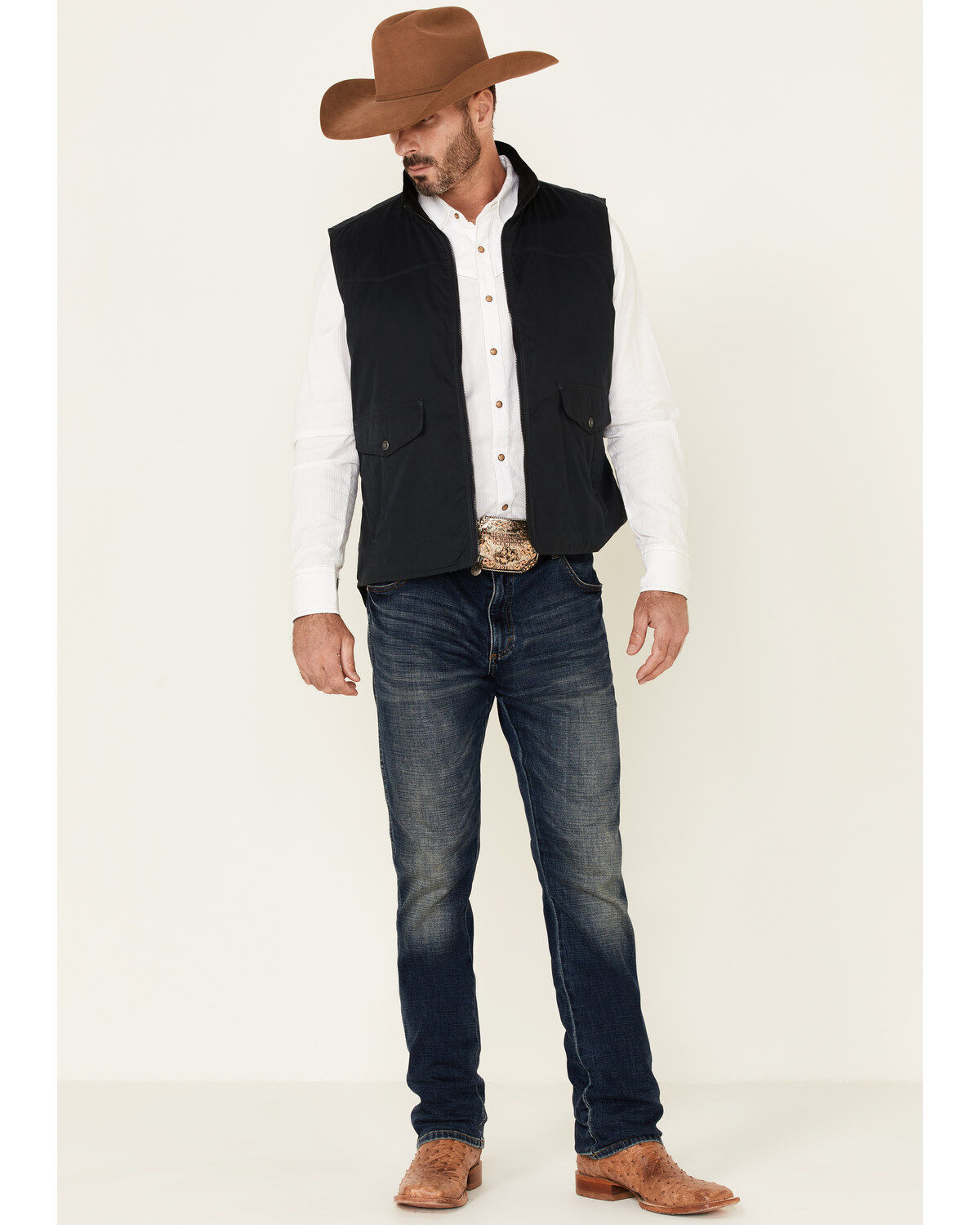 Image #2 - Outback Trading Co. Men's Rodman Vest, Navy, hi-res