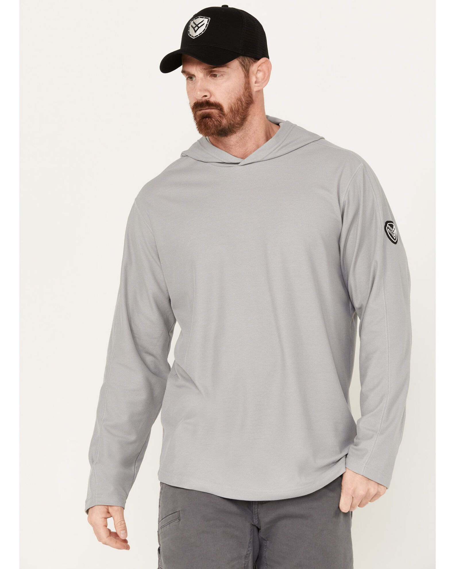 Product Name Hawx Men s UPF Long Sleeve Hooded Work Shirt