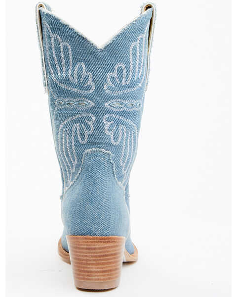 Image #5 - Idyllwind Women's Aces Denim Deux Western Boots - Pointed Toe, Blue, hi-res