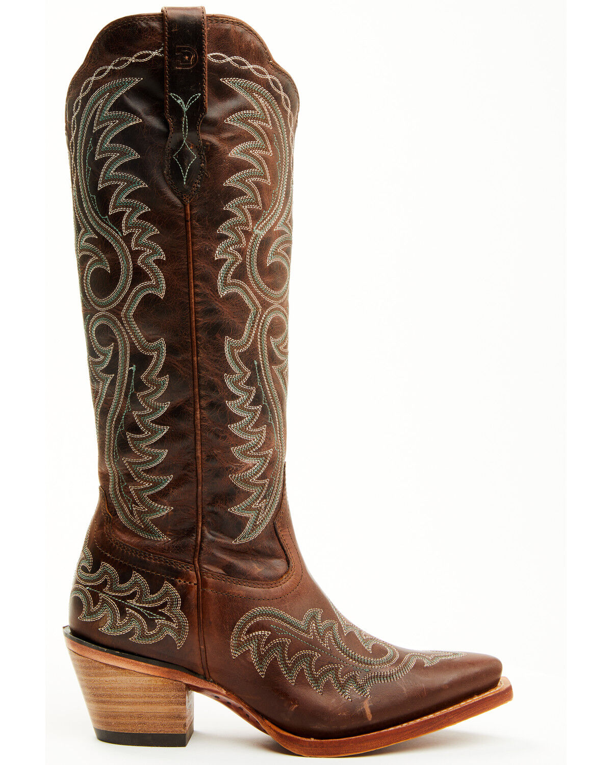 Image #2 - Durango Women's Crush Tall Western Boots - Snip Toe, Mahogany, hi-res