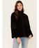 Image #1 - Very J Women's Sherpa Lined Corduroy Zip-Front Jacket, Black, hi-res