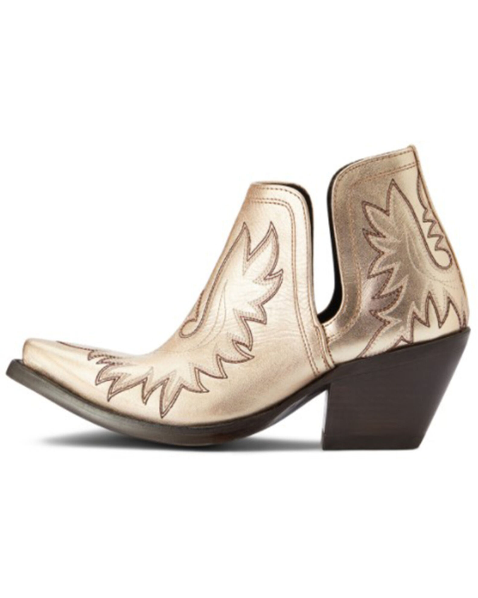 gold buckle booties
