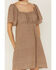Image #3 - Cleo + Wolf Women's Arlo Flutter Sleeve Printed Mini Dress, Chocolate, hi-res