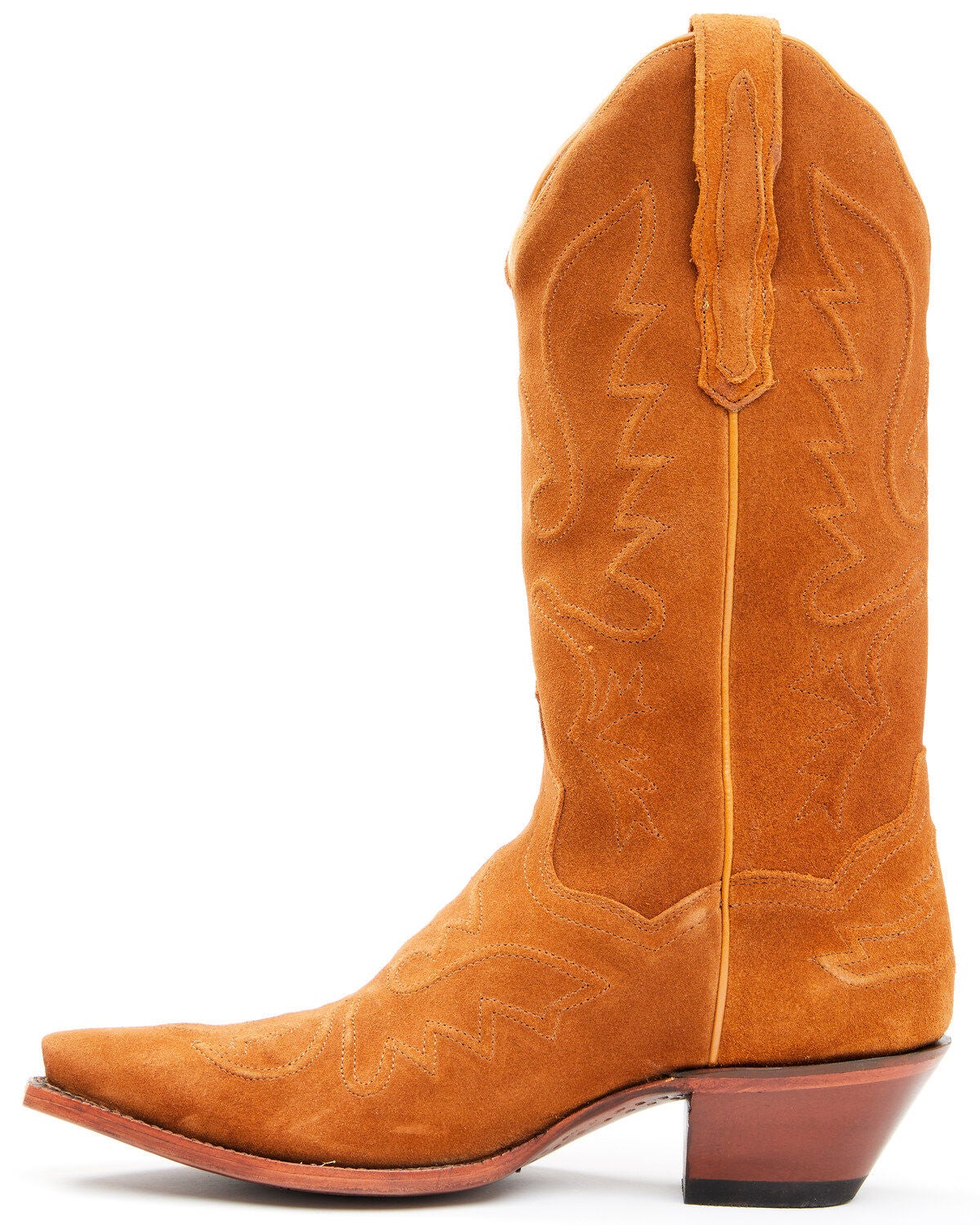 tan suede western boots