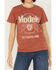 Image #3 - Changes Women's Modelo Logo Short Sleeve Graphic Tee , Rust Copper, hi-res