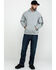 Image #6 - Ariat Men's FR Primo Fleece Logo Hooded Work Sweatshirt, Heather Grey, hi-res