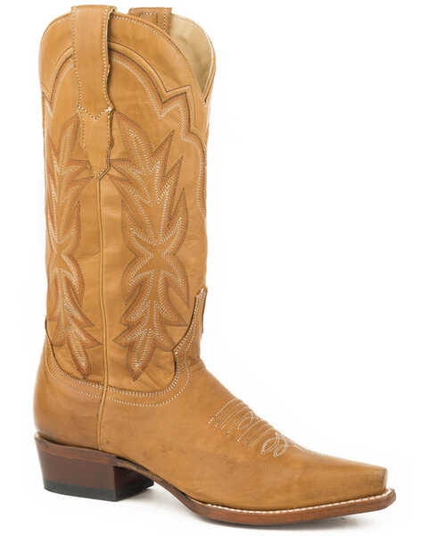 Image #1 - Stetson Women's Tan Casey Leather Boots - Snip Toe , Brown, hi-res