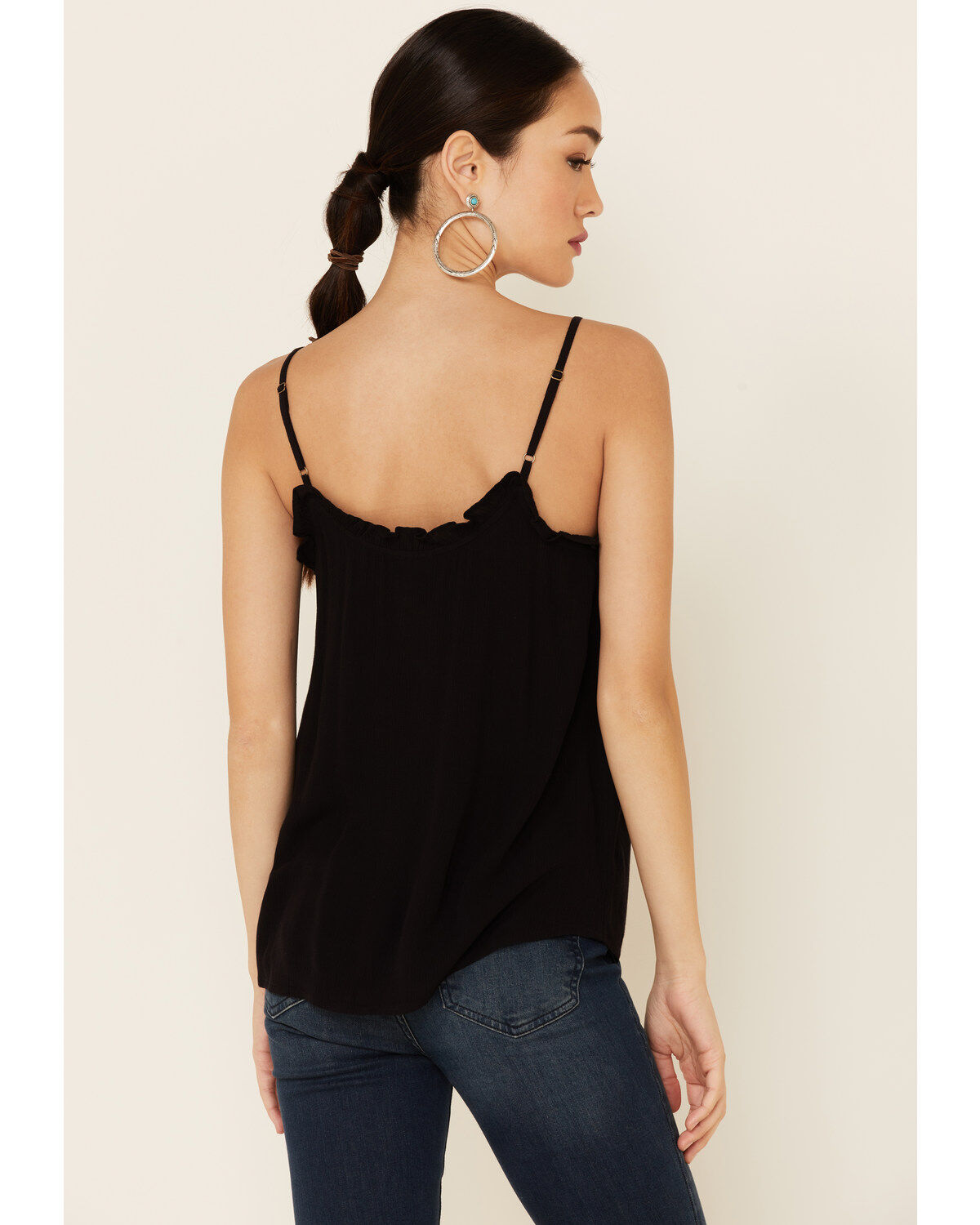 Image #4 - Shyanne Women's Shifflee Embroidered Button-Front Cami Tank Top, , hi-res