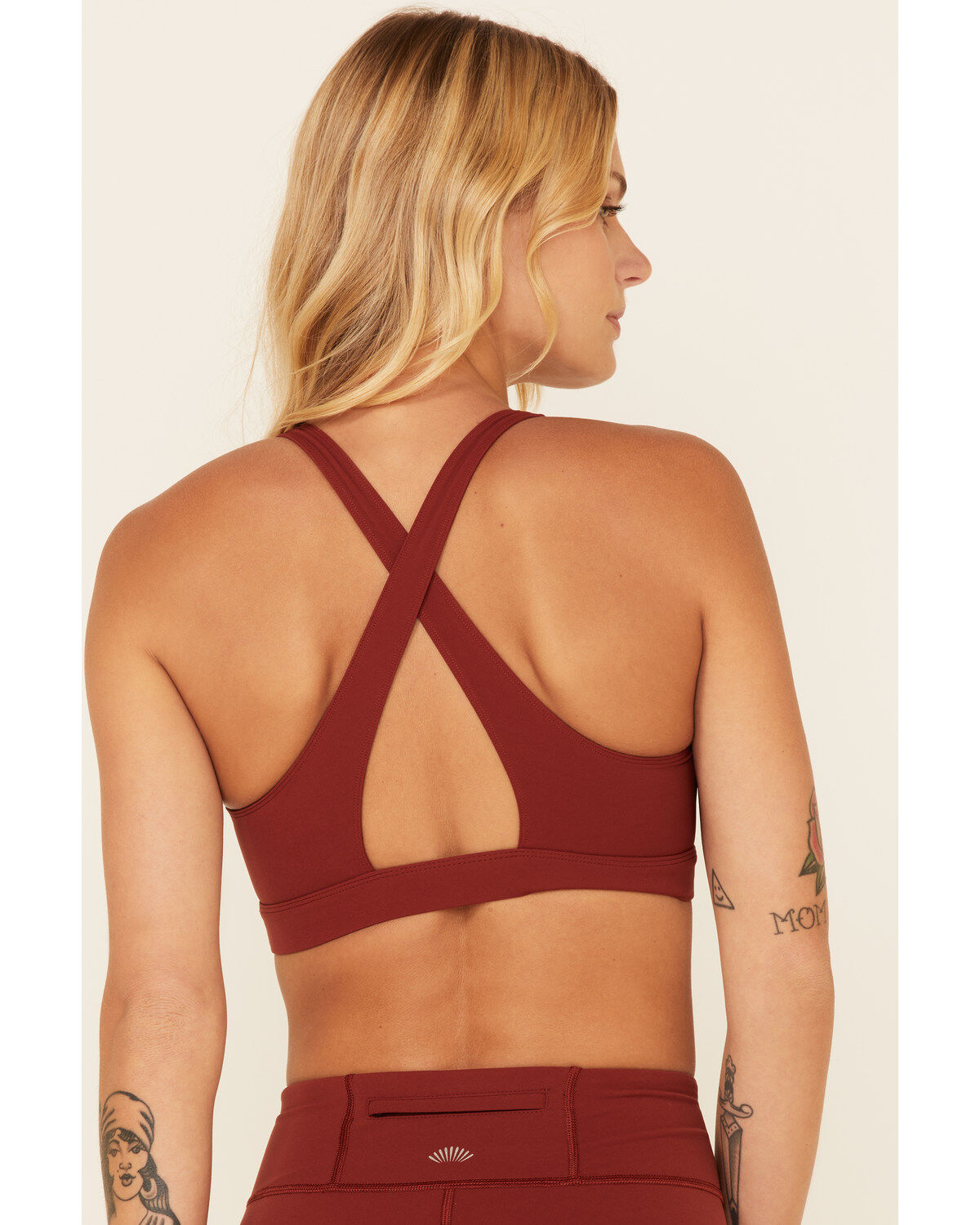 Image #4 - Shyanne Women's Solid Riding Sports Bra, Chocolate, hi-res