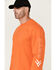 Image #2 - Hawx Men's Logo Long Sleeve Graphic Work T-Shirt, Orange, hi-res