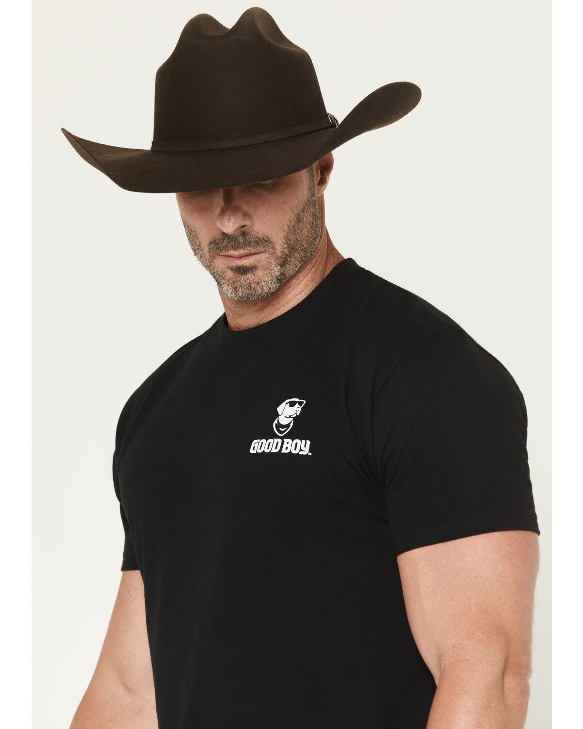 Image #3 - Buckwear Men's Good Boy Camo Short Sleeve Graphic T-Shirt - Big, Black, hi-res