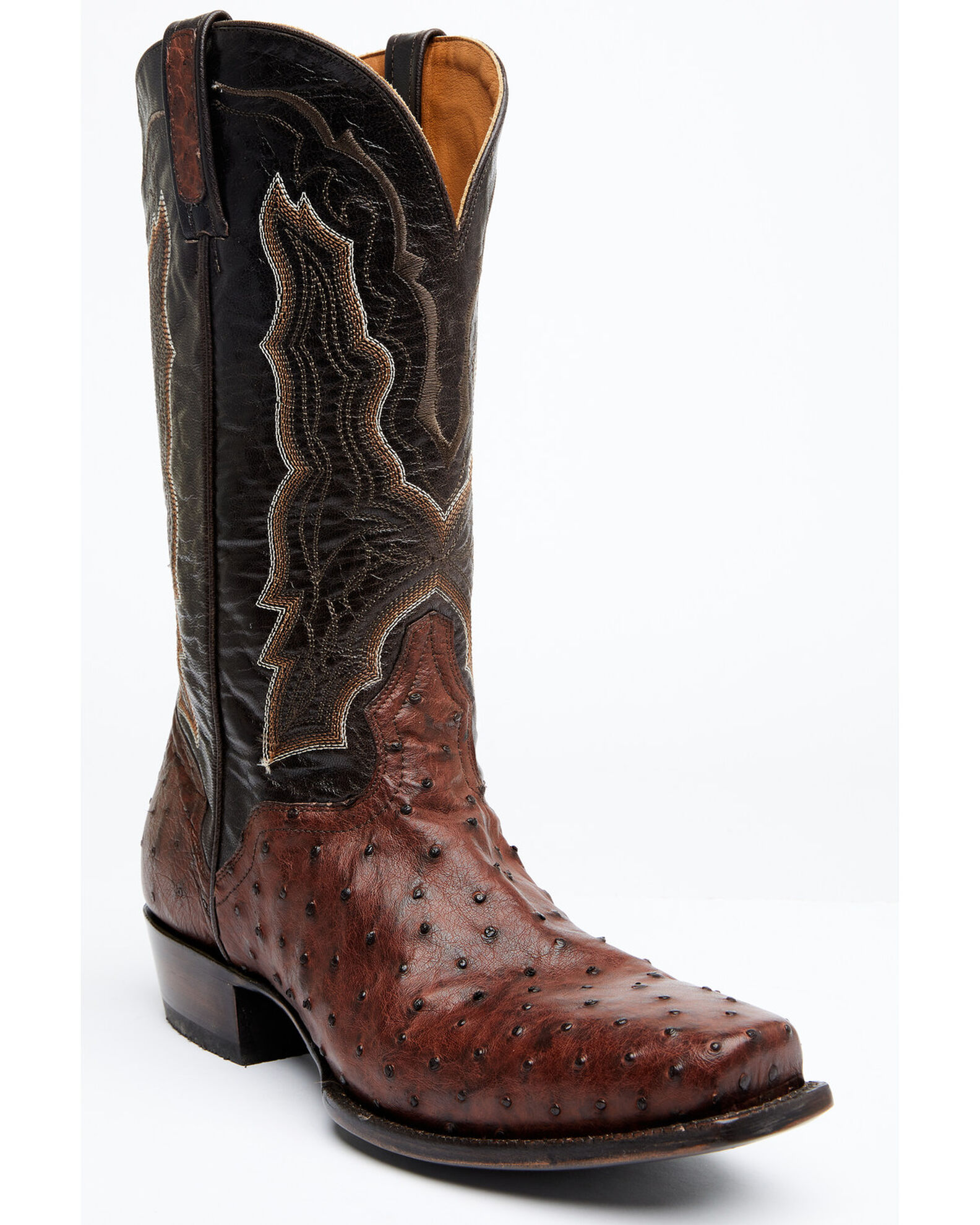 Ostrich top hide boots