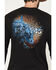 Image #4 - RANK 45® Men's Serape Logo Bull Pixel Long Sleeve Graphic T-Shirt, Black, hi-res