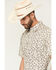 Image #2 - Cody James Men's Columbia Floral Print Short Sleeve Button-Down Stretch Western Shirt, Tan, hi-res