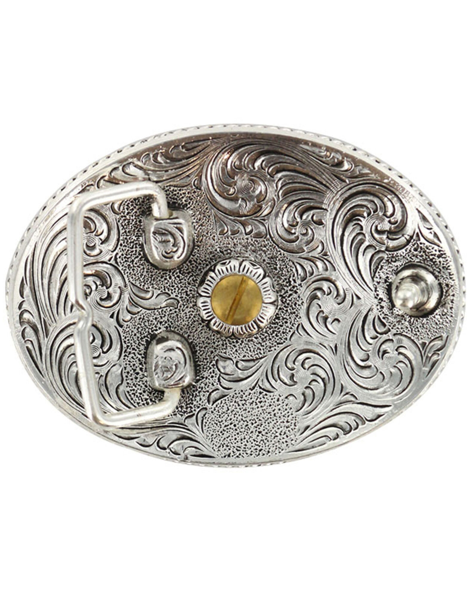 Image #2 - Cody James Men's Oval Montana Belt Buckle, Multi, hi-res