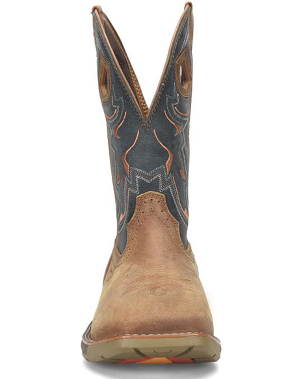 Image #4 - Phantom Rider Men's Troy Western Work Boots - Composite Toe, Brown, hi-res