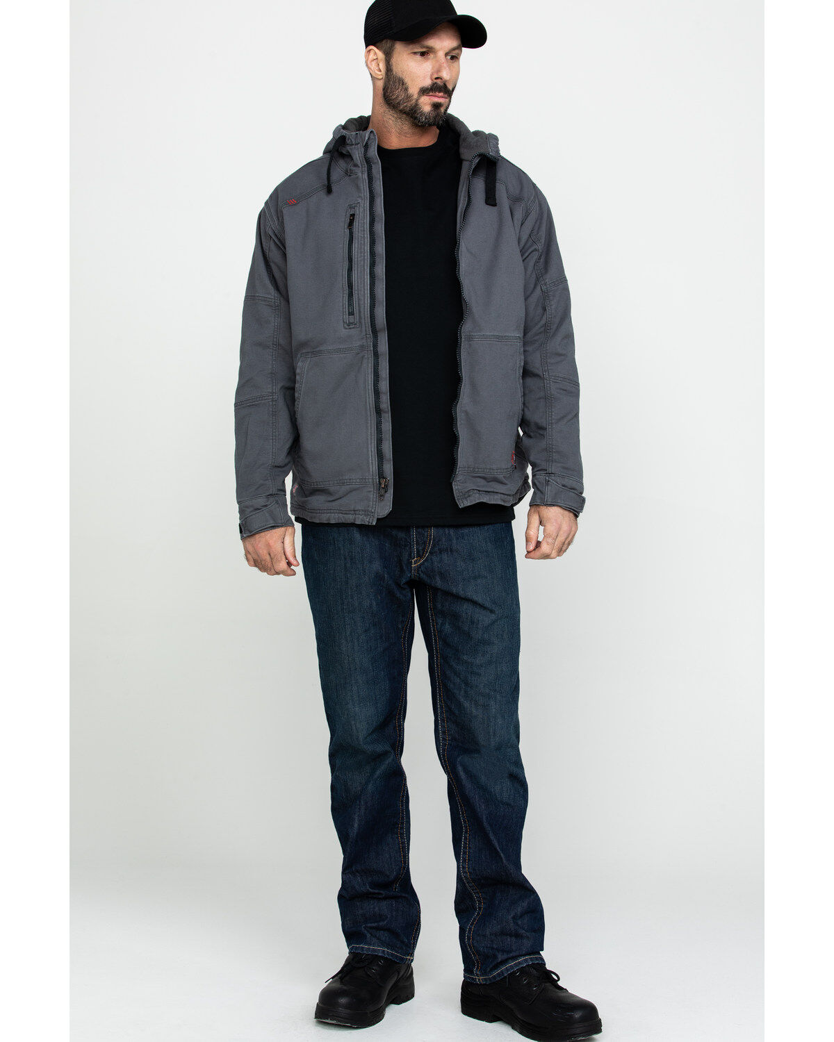 Image #6 - Ariat Men's FR Duralight Stretch Canvas Work Jacket - Big, , hi-res