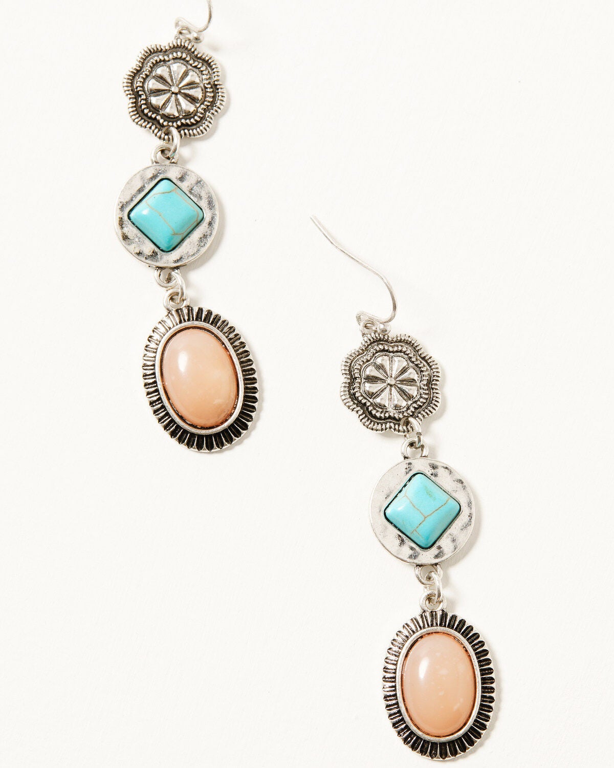 Shyanne Women's Triple Tier Earrings, Silver, hi-res