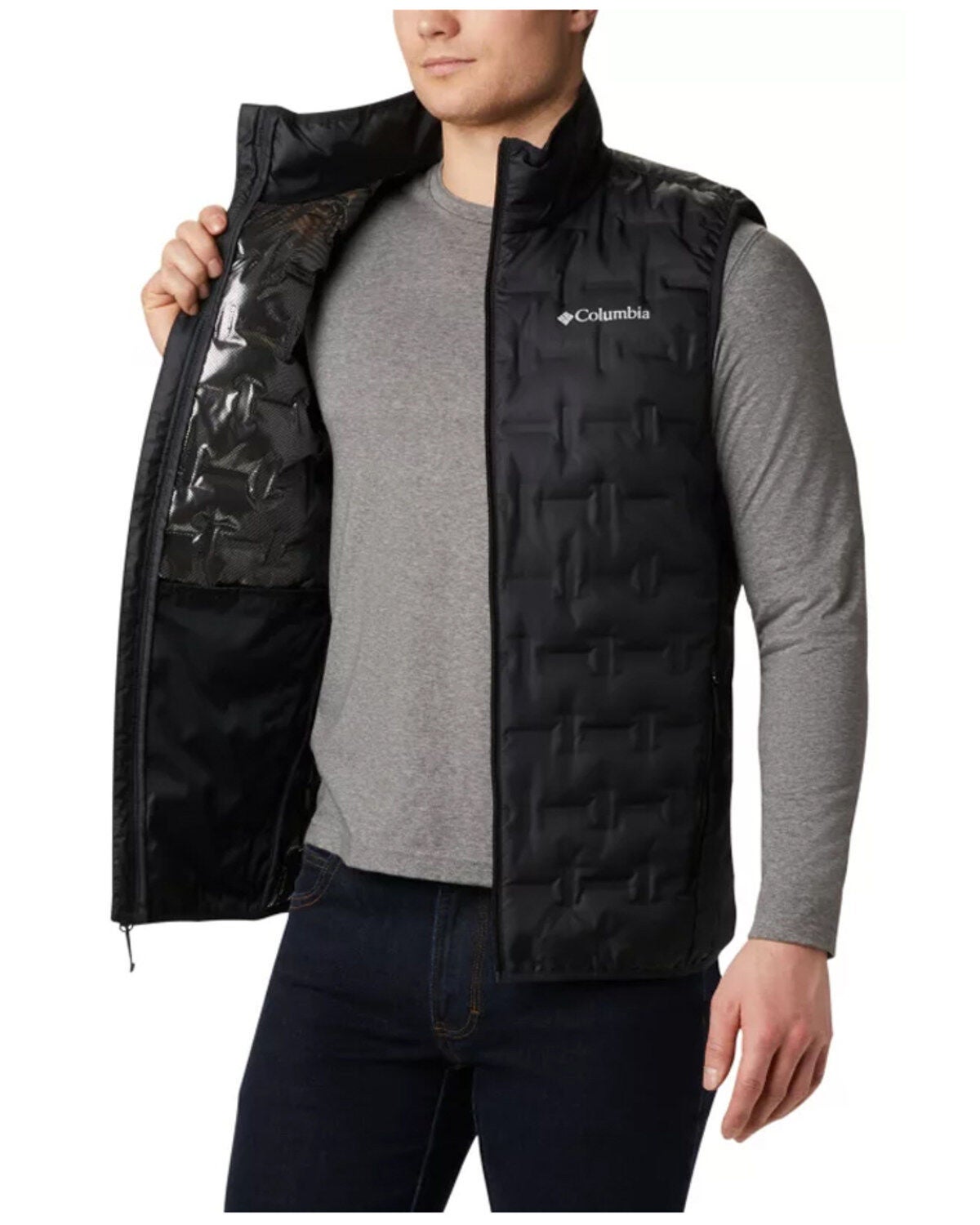 Columbia Men ' S Delta Ridge Down Vest - Black