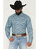 Image #1 - Ariat Men's Phelps Floral Paisley Long Sleeve Button-Down Western Shirt, Blue, hi-res