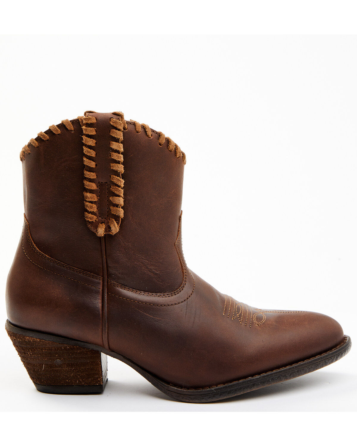 Image #2 - Shyanne Women's Sawyer Dolly Terra Western Fashion Booties - Round Toe, Cognac, hi-res
