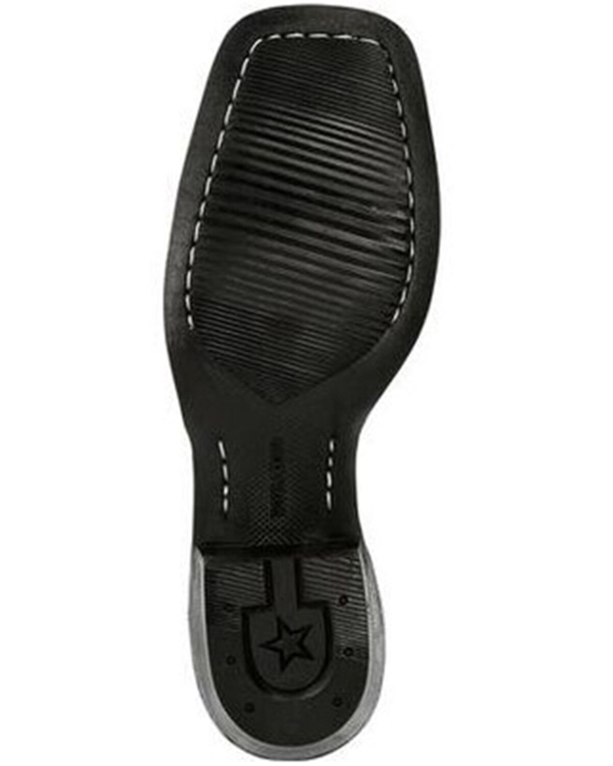 Image #7 - Durango Men's Westward Denim Western Performance Boots - Broad Square Toe, Brown/blue, hi-res