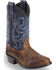 Cody James Boys' Two-Tone Embroidered Western Boots - Round Toe, Brown, hi-res
