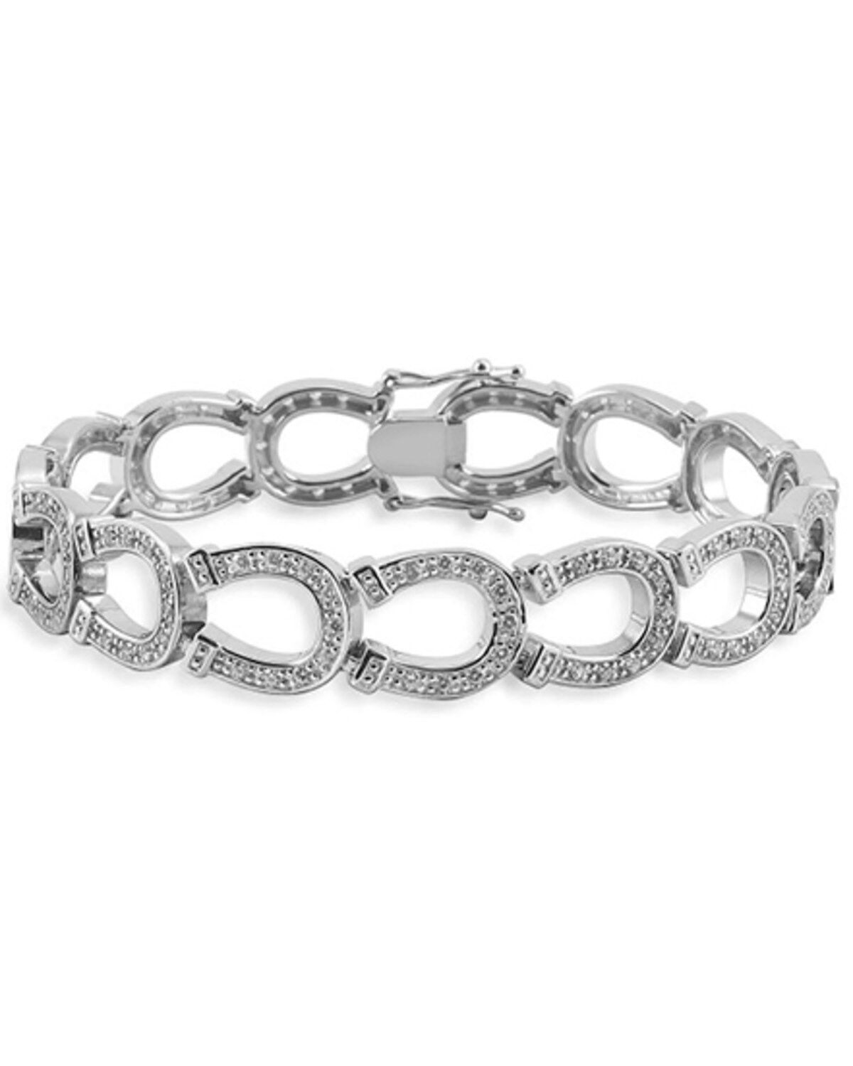 Image #1 - Kelly Herd Women's Horseshoe Bracelet, Silver, hi-res