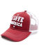 Image #1 - Shyanne Women's I Love America Embroidered Mesh-Back Ball Cap , Red, hi-res