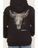 Image #4 - RANK 45® Boys' Solid Flank Hooded Sweatshirt, Black, hi-res