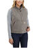 Carhartt Women's Taupe Washed Duck Sherpa Lined Vest , Taupe, hi-res