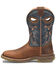 Double H Men's Troy Western Work Boots - Composite Toe, Brown, hi-res