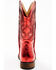 Shyanne Girls' Flashy Western Boots - Broad Square Toe, Red, hi-res