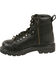 Image #2 - Milwaukee Leather Women's Black Lace To Toe Side Zipper Boots - Square Toe, Black, hi-res