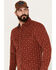 Pendleton Men's Corduroy Long Sleeve Western Snap Shirt, Rust Copper, hi-res