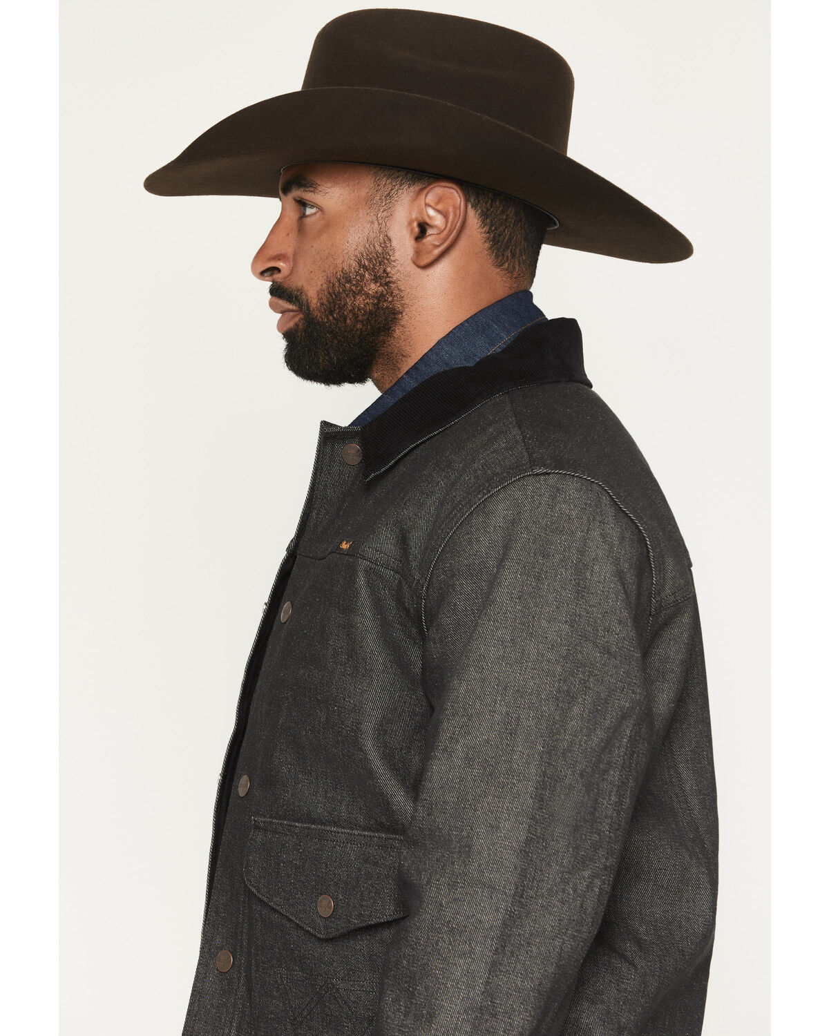 Image #2 - Wrangler X Filson Men's Denim Work Jacket, Black, hi-res