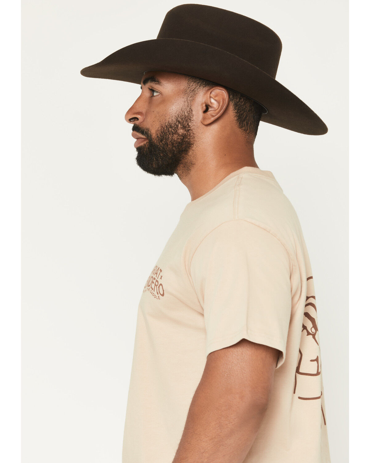 Image #3 - Ariat X Sendero Provisions Men's West Is Best Short Sleeve Graphic T-Shirt, Tan, hi-res