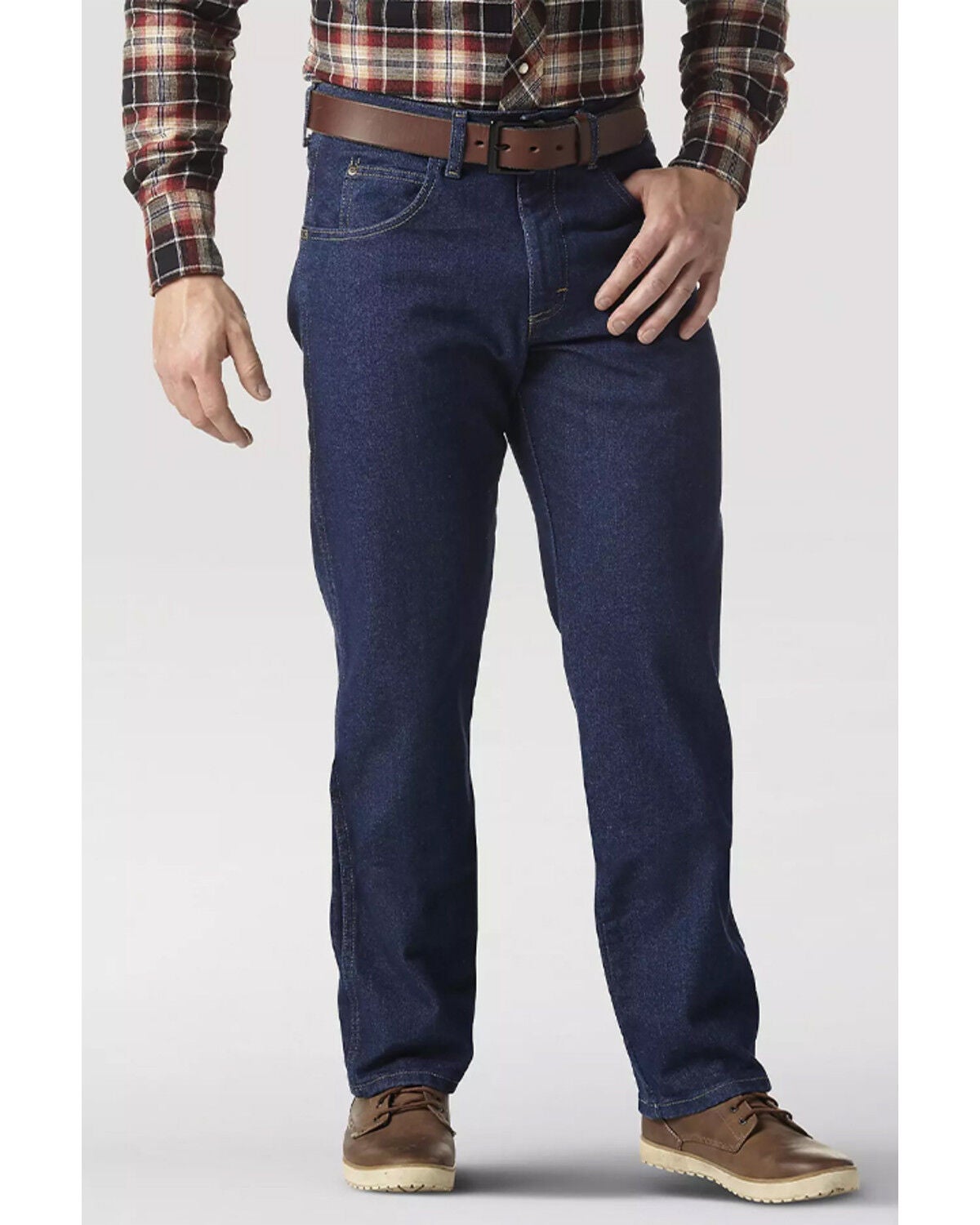 Image #1 - Wrangler Men's Rugged Wear&reg; Relaxed Straight Denim Jeans, Blue, hi-res