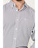 Image #3 - Ariat Men's Wes Geo Print Long Sleeve Button-Down Western Shirt, Dark Blue, hi-res