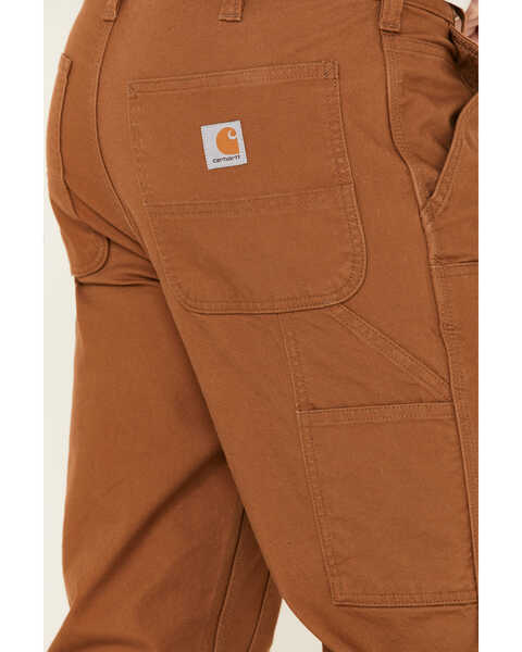 Image #3 - Carhartt Men's Rugged Flex Relaxed Fit Duck Double Front Work Pants, Brown, hi-res
