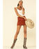 Image #4 - Shyanne Women's Rust Copper Denim Mini Skirt , , hi-res